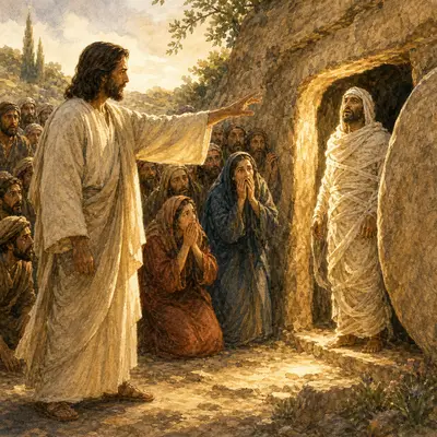 The Gospel of John: Jesus calling Lazarus out of the tomb