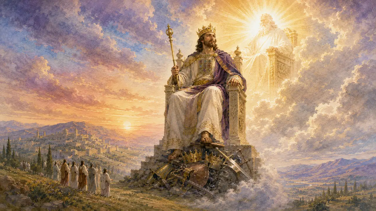 Psalm 110 the Messiah rules at the right hand of Yahweh